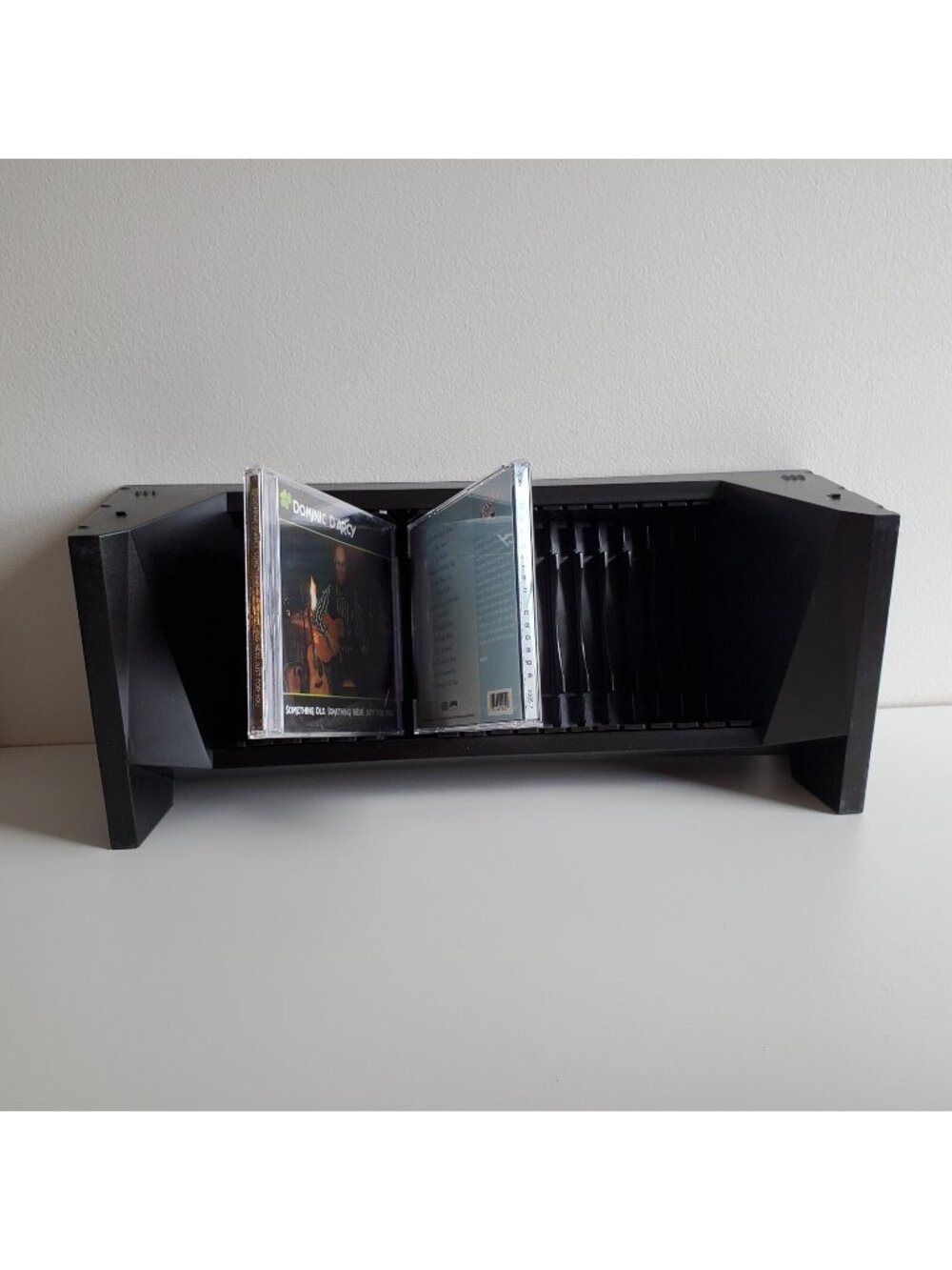 CD Blueline Direct Holder Easy to Flip Flipping Storage Shelf Case Unit Plastic